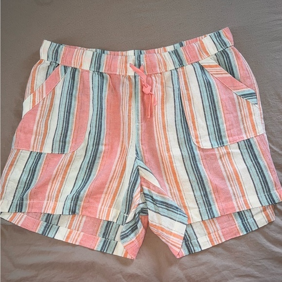Lane Bryant striped linen shorts- sz 18/20‎ - Picture 1 of 4